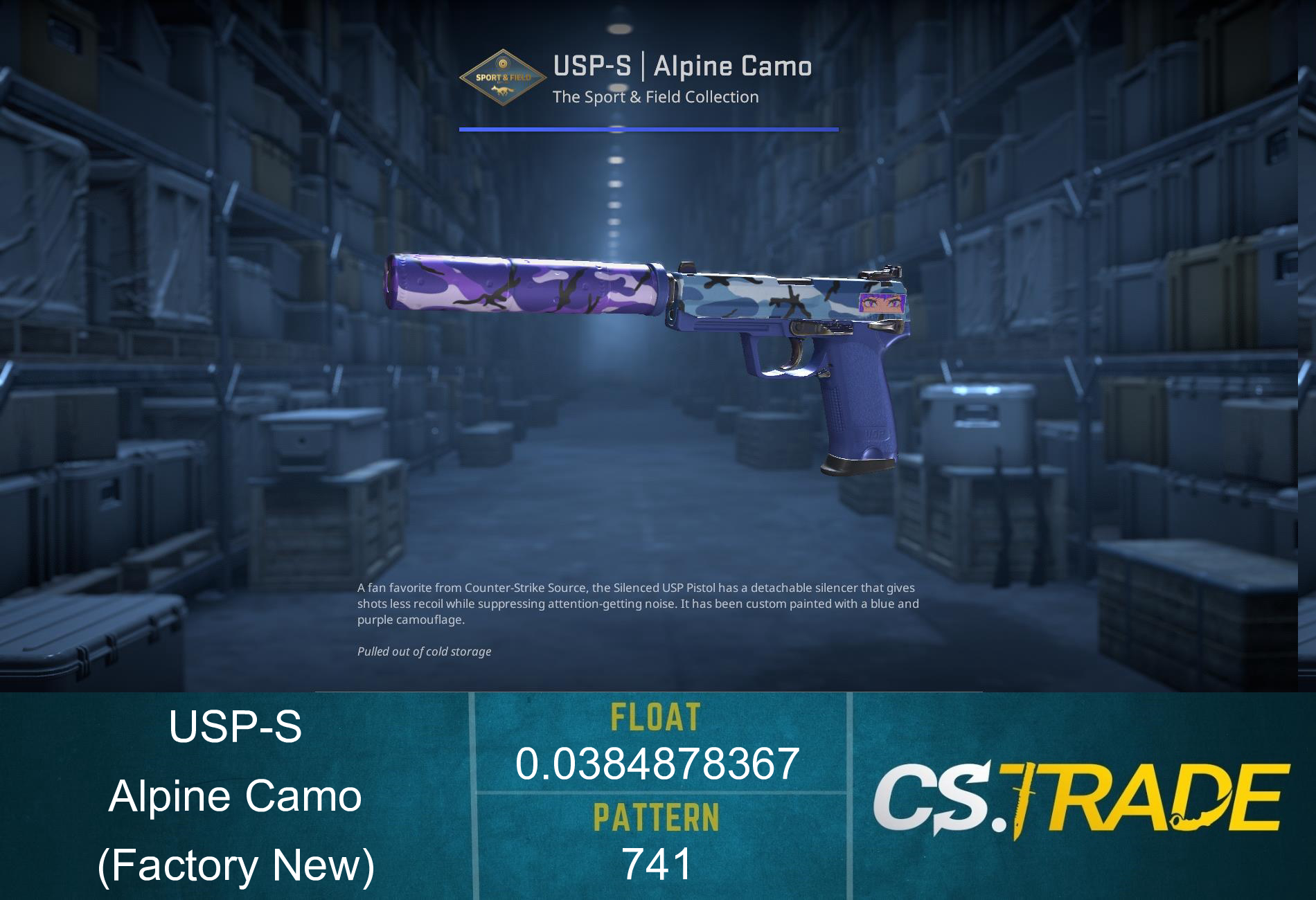USP-S | Alpine Camo (Battle-Scarred) Screenshot