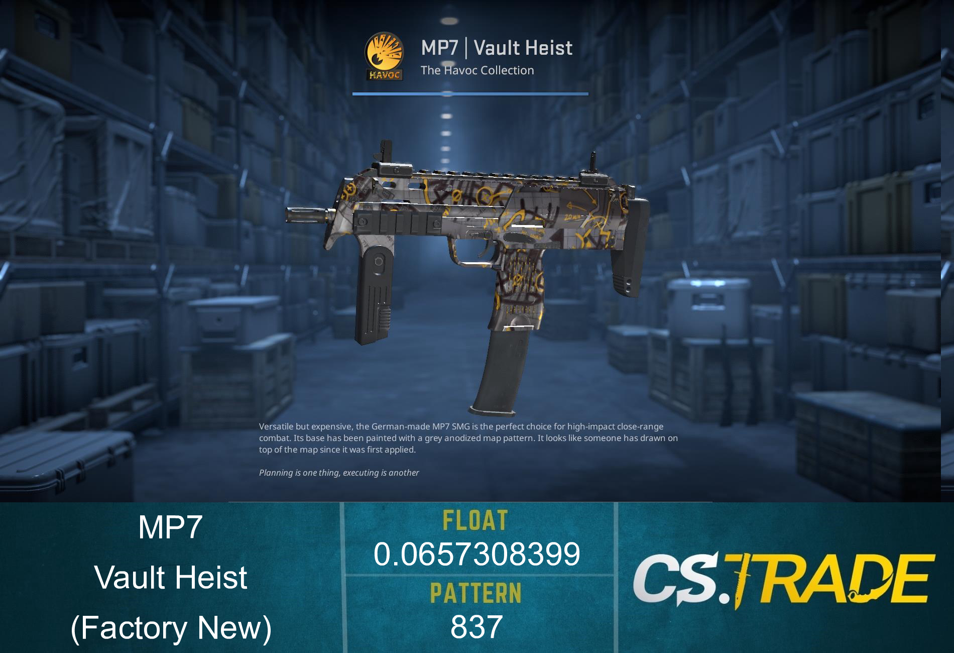 MP7 | Vault Heist (Factory New) Screenshot