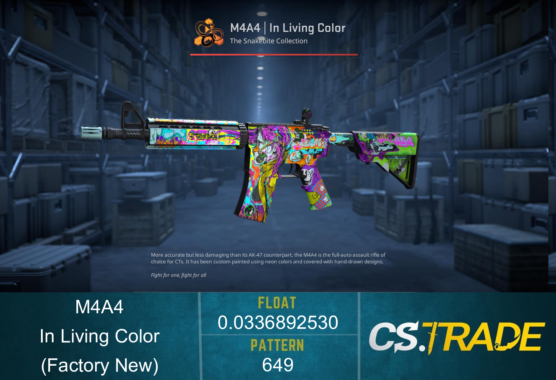 M4A4 | In Living Color (Factory New) Screenshot