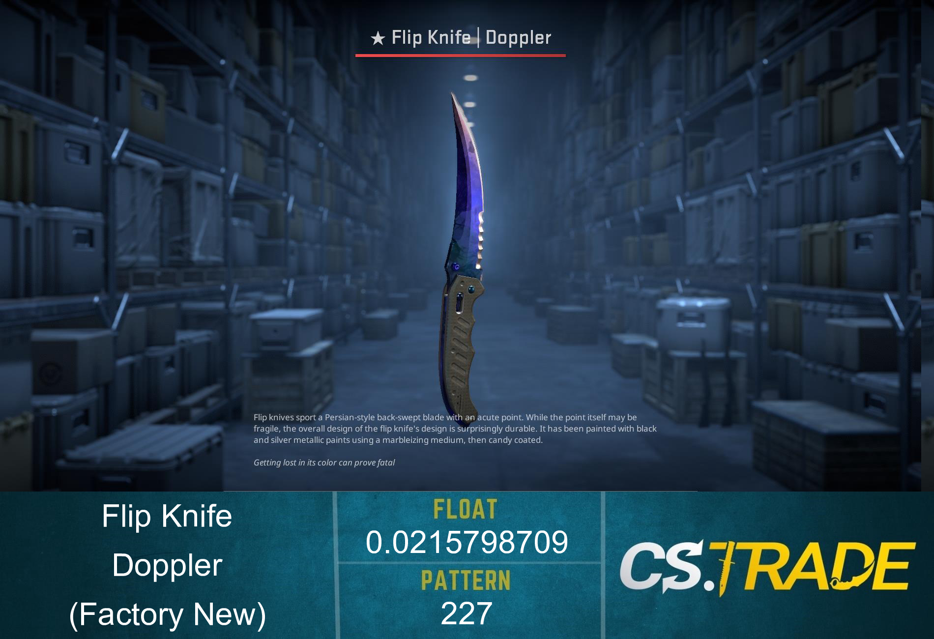 ★ Flip Knife | Doppler Phase 3 (Factory New) Screenshot