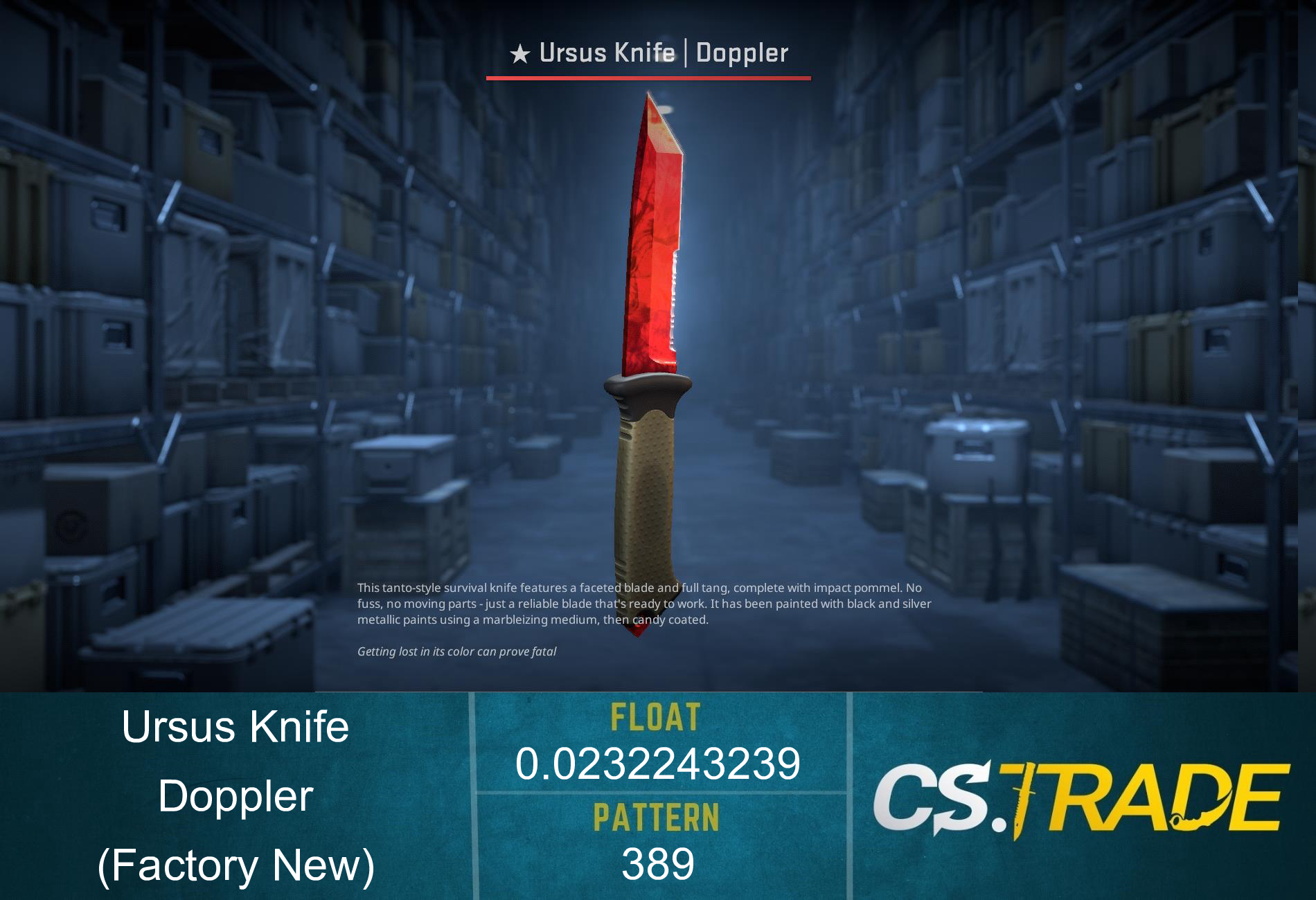 ★ Ursus Knife | Doppler Ruby (Factory New) Screenshot