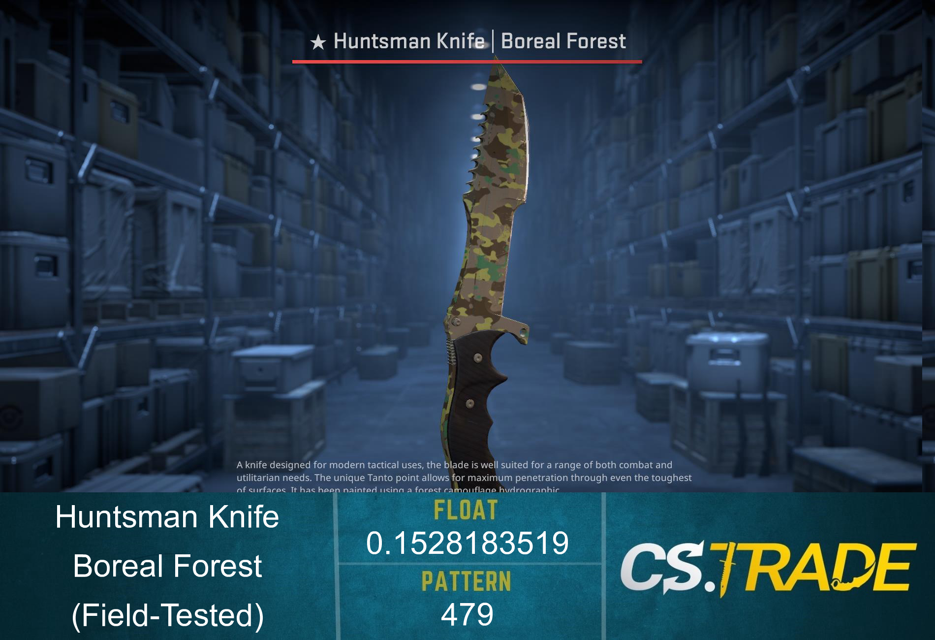 ★ Huntsman Knife | Boreal Forest (Field-Tested) Screenshot