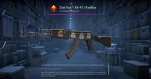 StatTrak™ AK-47 | Redline (Battle-Scarred) Screenshot