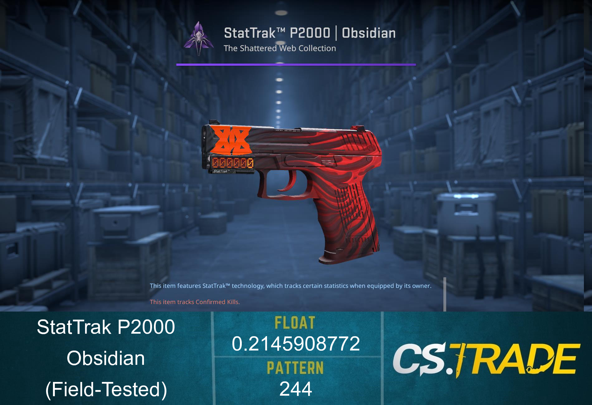 P2000 | Obsidian (Field-Tested) Screenshot
