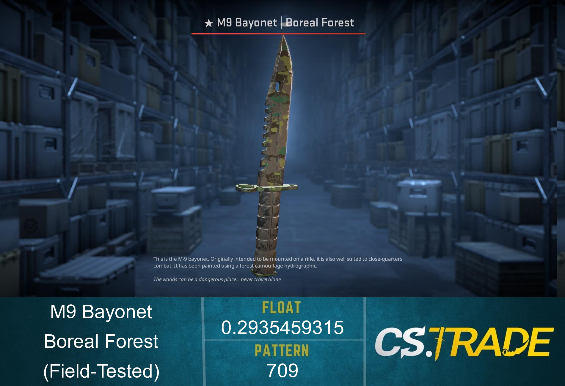 ★ M9 Bayonet | Boreal Forest (Factory New) Screenshot