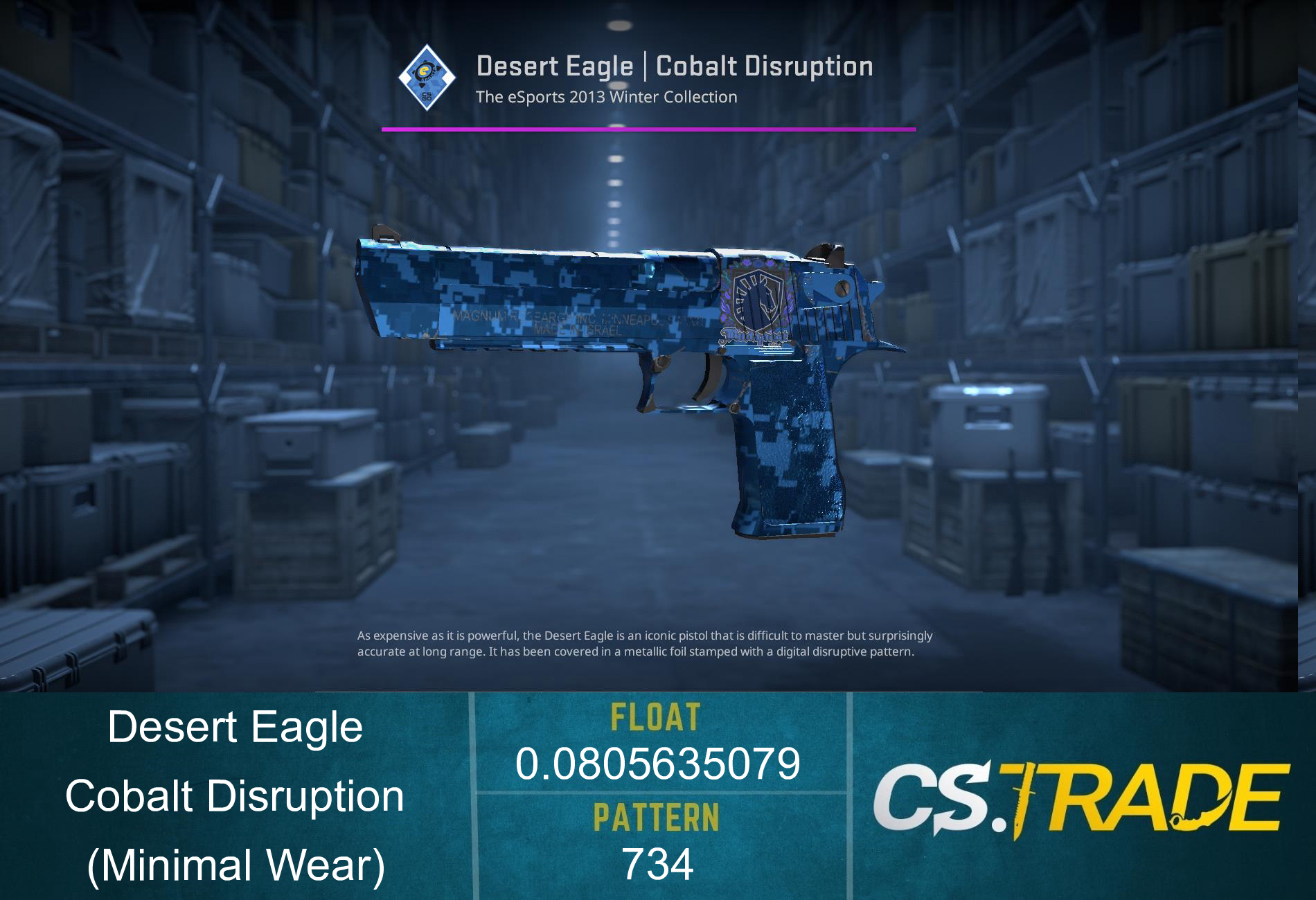 Desert Eagle | Cobalt Disruption (Factory New) Screenshot