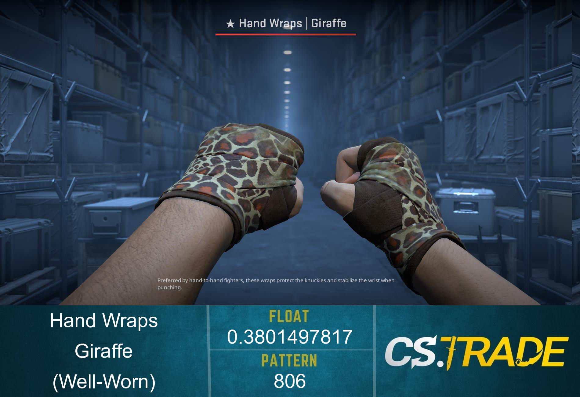 ★ Hand Wraps | Giraffe (Well-Worn) Screenshot