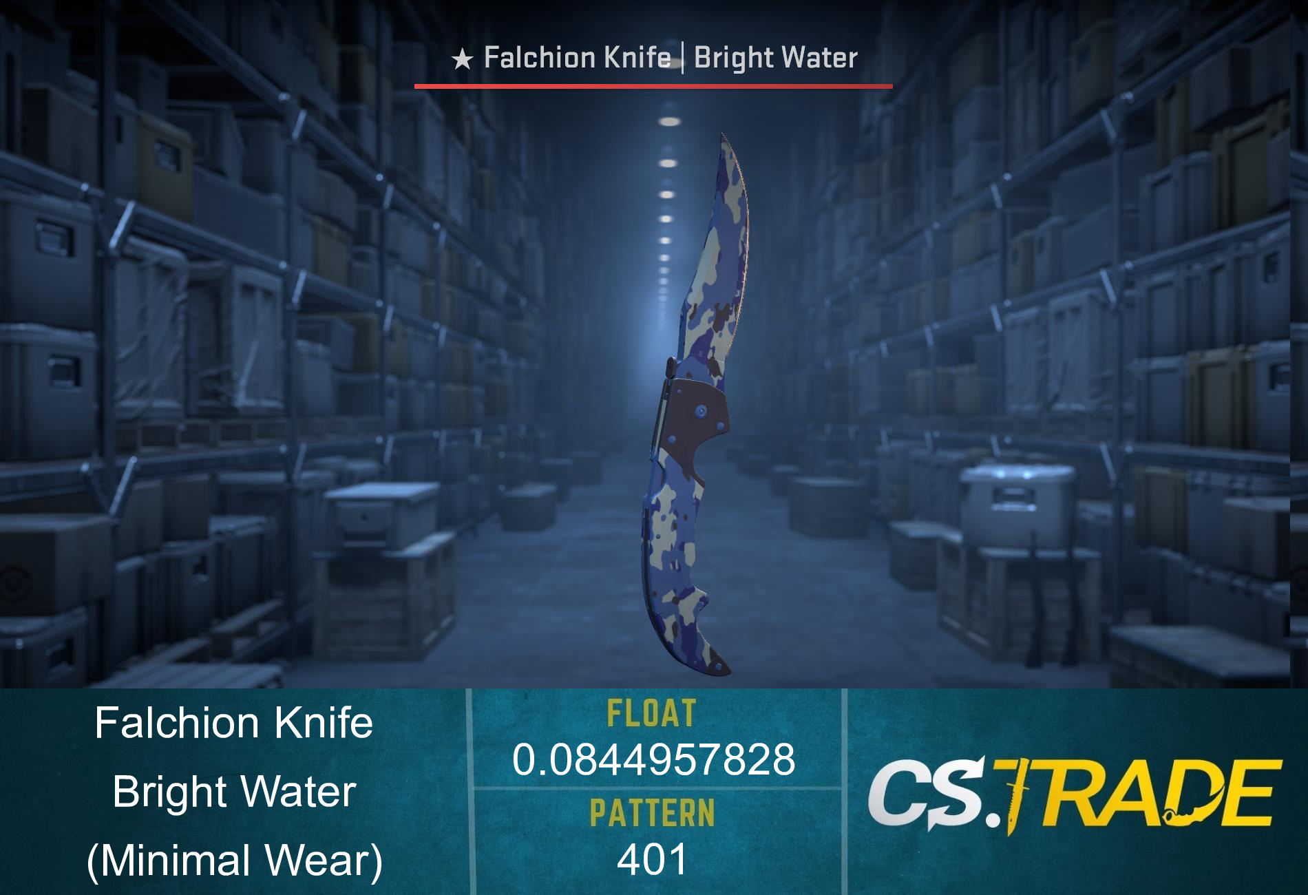 ★ StatTrak™ Falchion Knife | Bright Water (Minimal Wear) Screenshot
