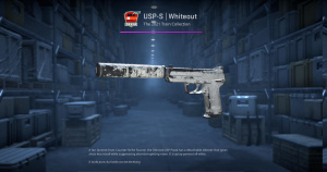 USP-S | Whiteout (Battle-Scarred) Screenshot