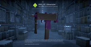 MAC-10 | Ultraviolet (Battle-Scarred) Screenshot