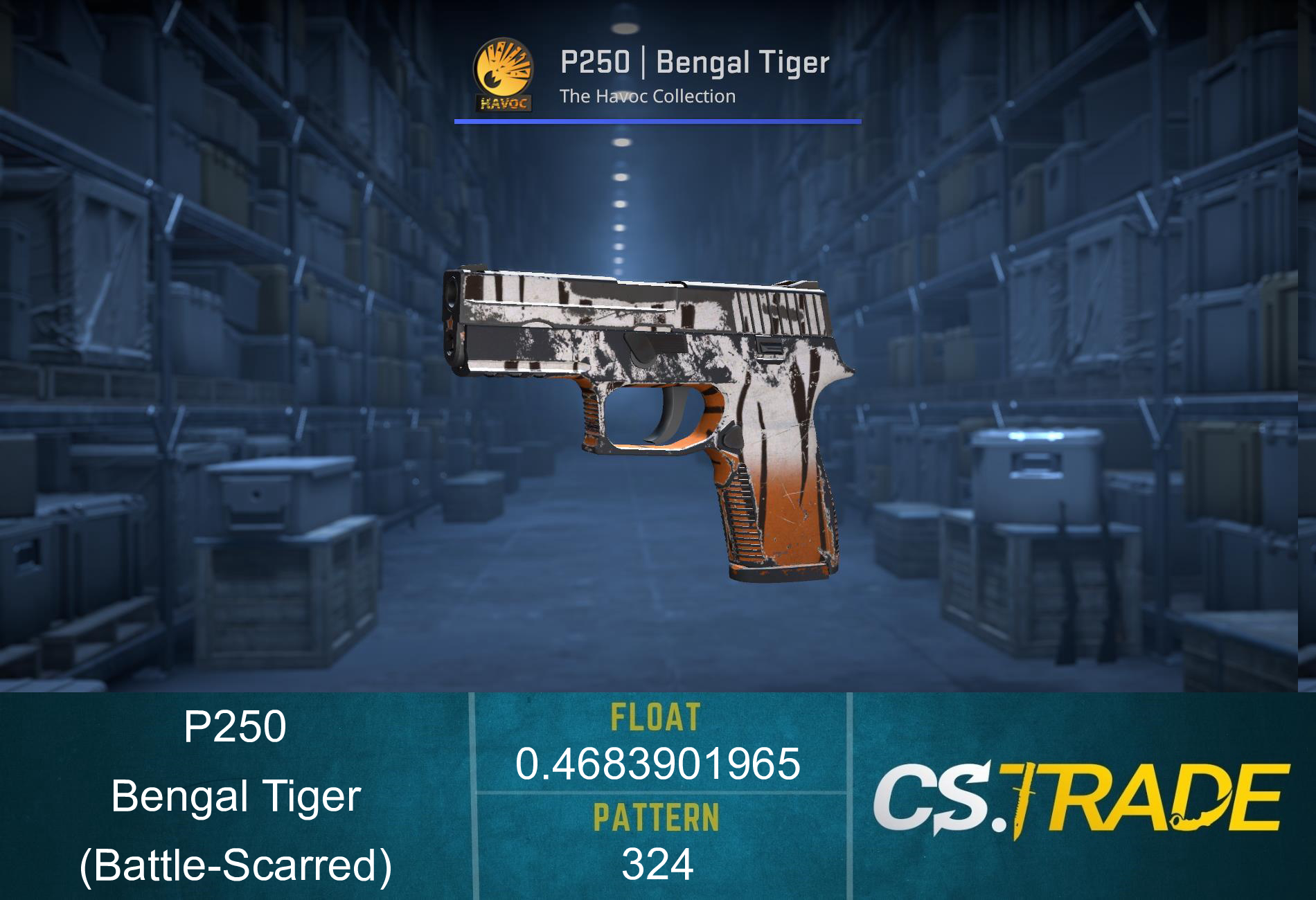 P250 | Bengal Tiger (Battle-Scarred) Screenshot