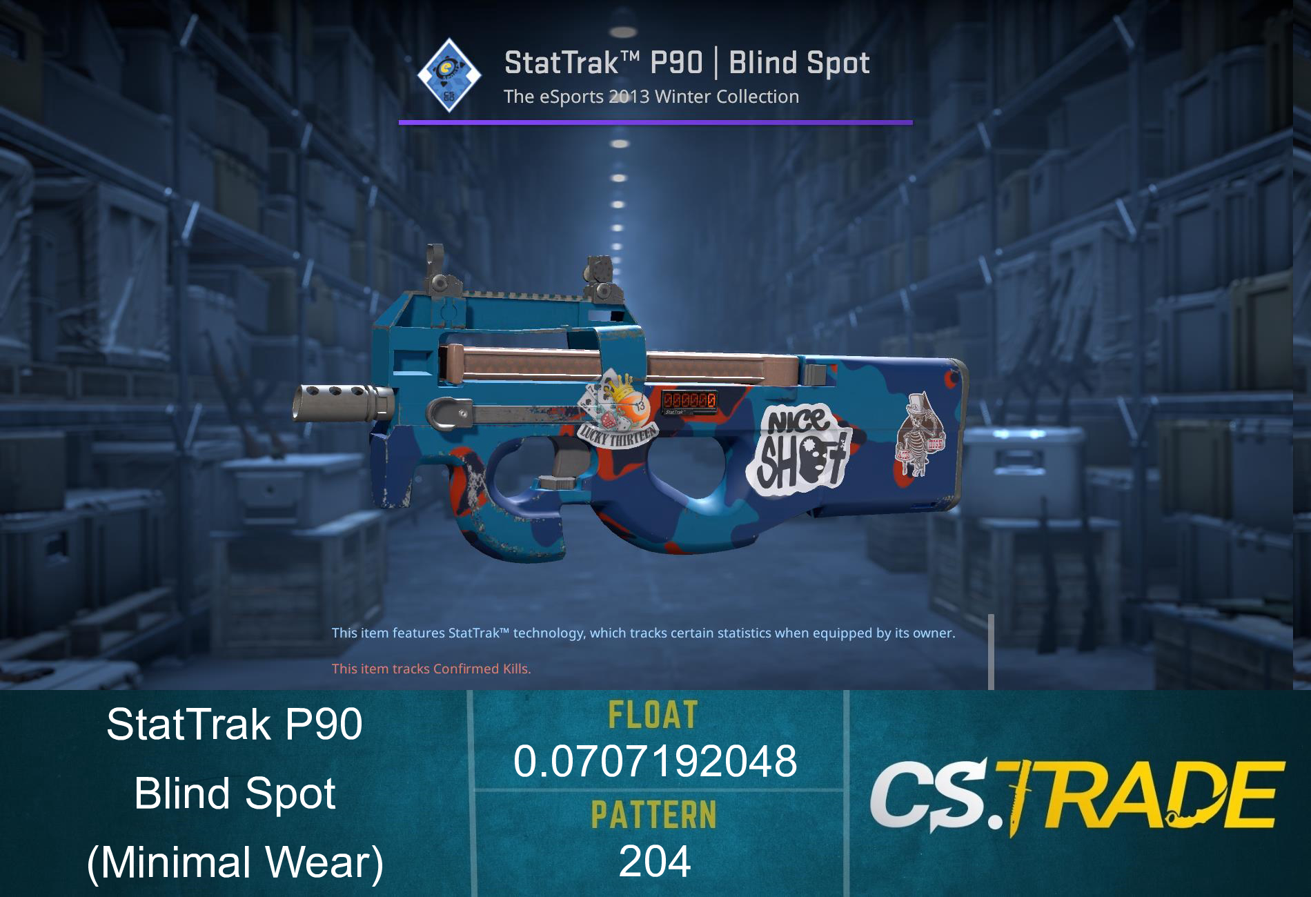 P90 | Blind Spot (Minimal Wear) Screenshot