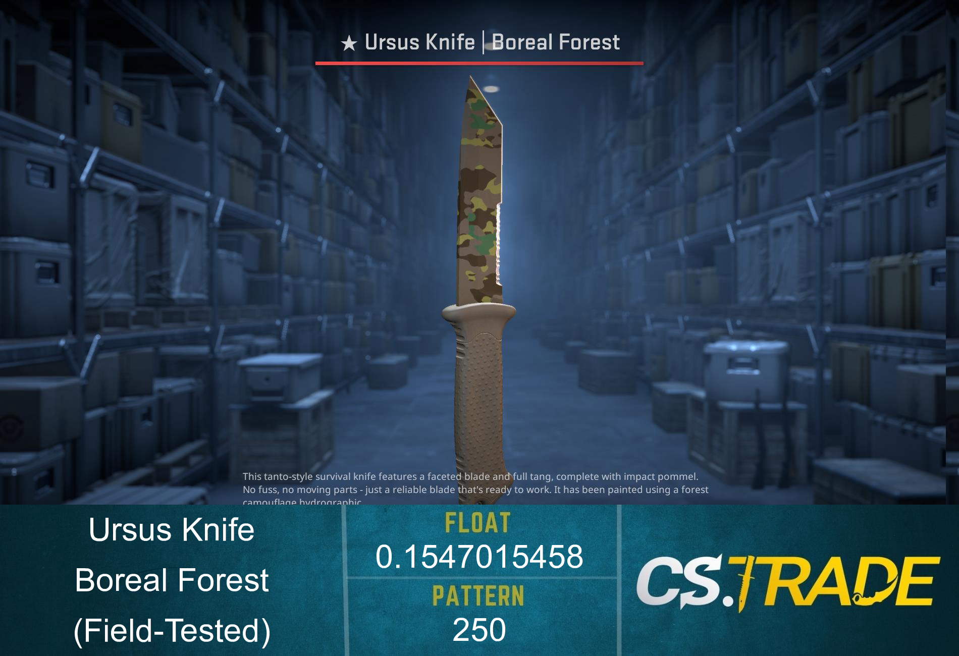 ★ Ursus Knife | Boreal Forest (Field-Tested) Screenshot