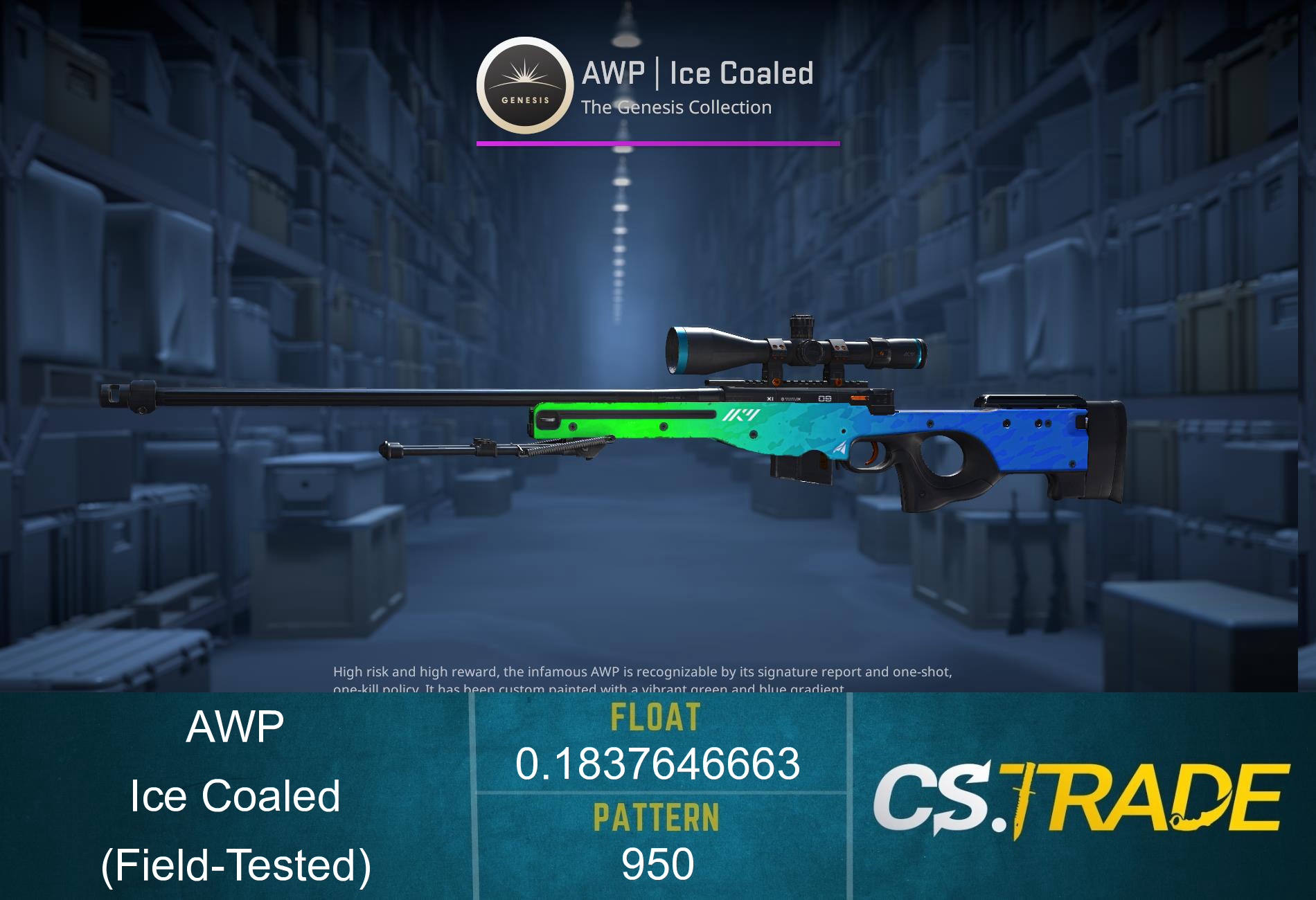 StatTrak™ AWP | Ice Coaled (Field-Tested) Screenshot