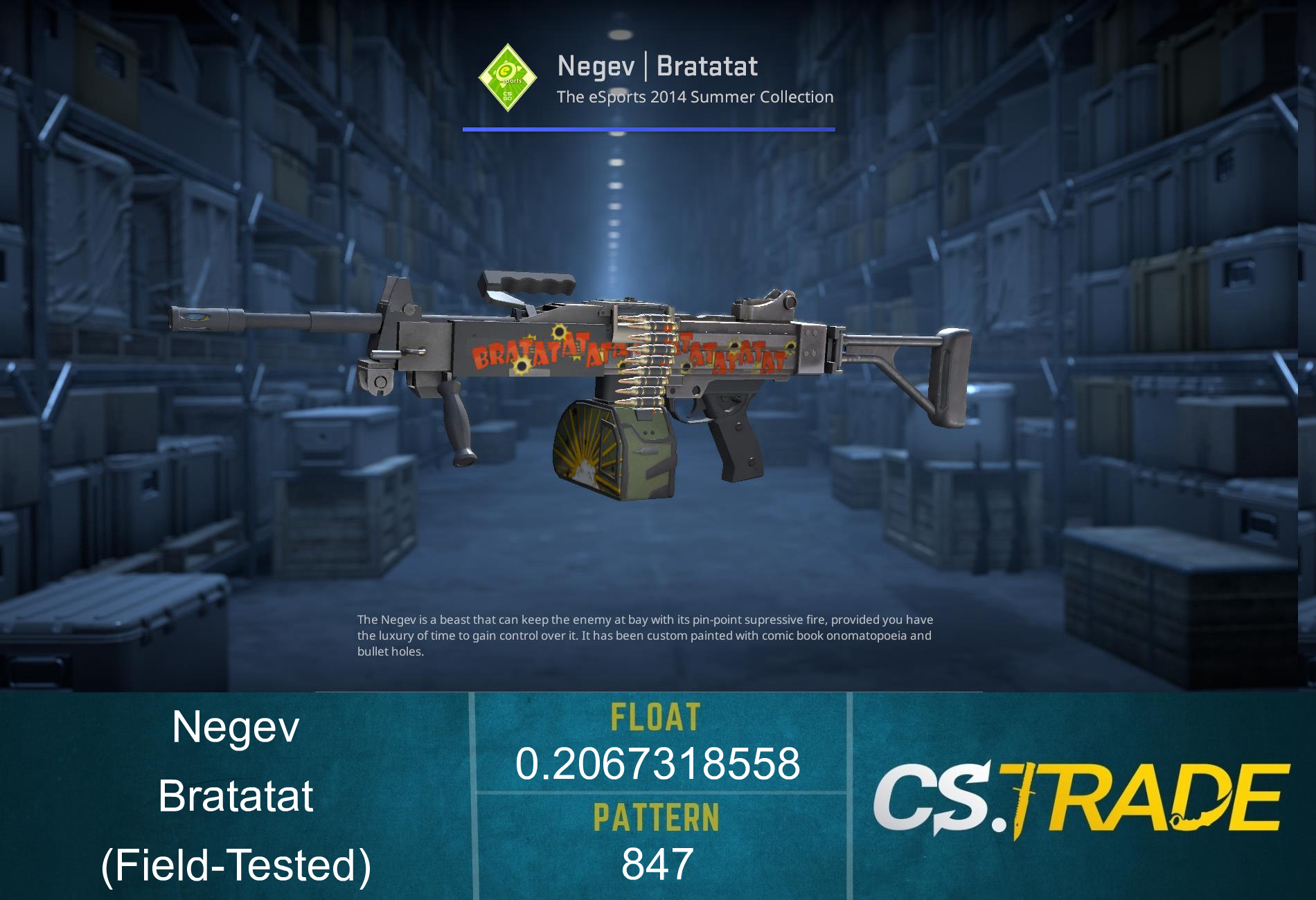 Negev | Bratatat (Factory New) Screenshot