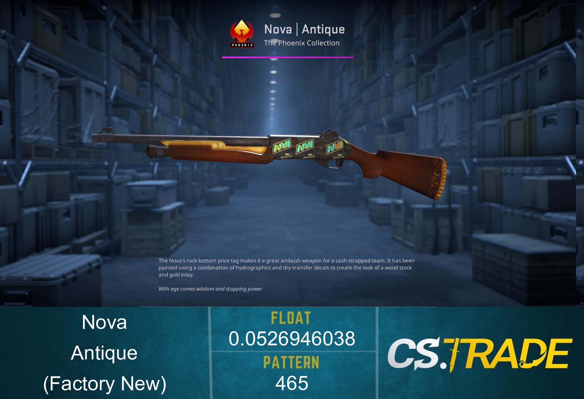Nova | Antique (Factory New) Screenshot