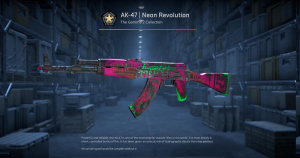 AK-47 | Neon Revolution (Battle-Scarred) Screenshot