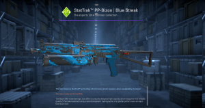 StatTrak™ PP-Bizon | Blue Streak (Well-Worn) Screenshot