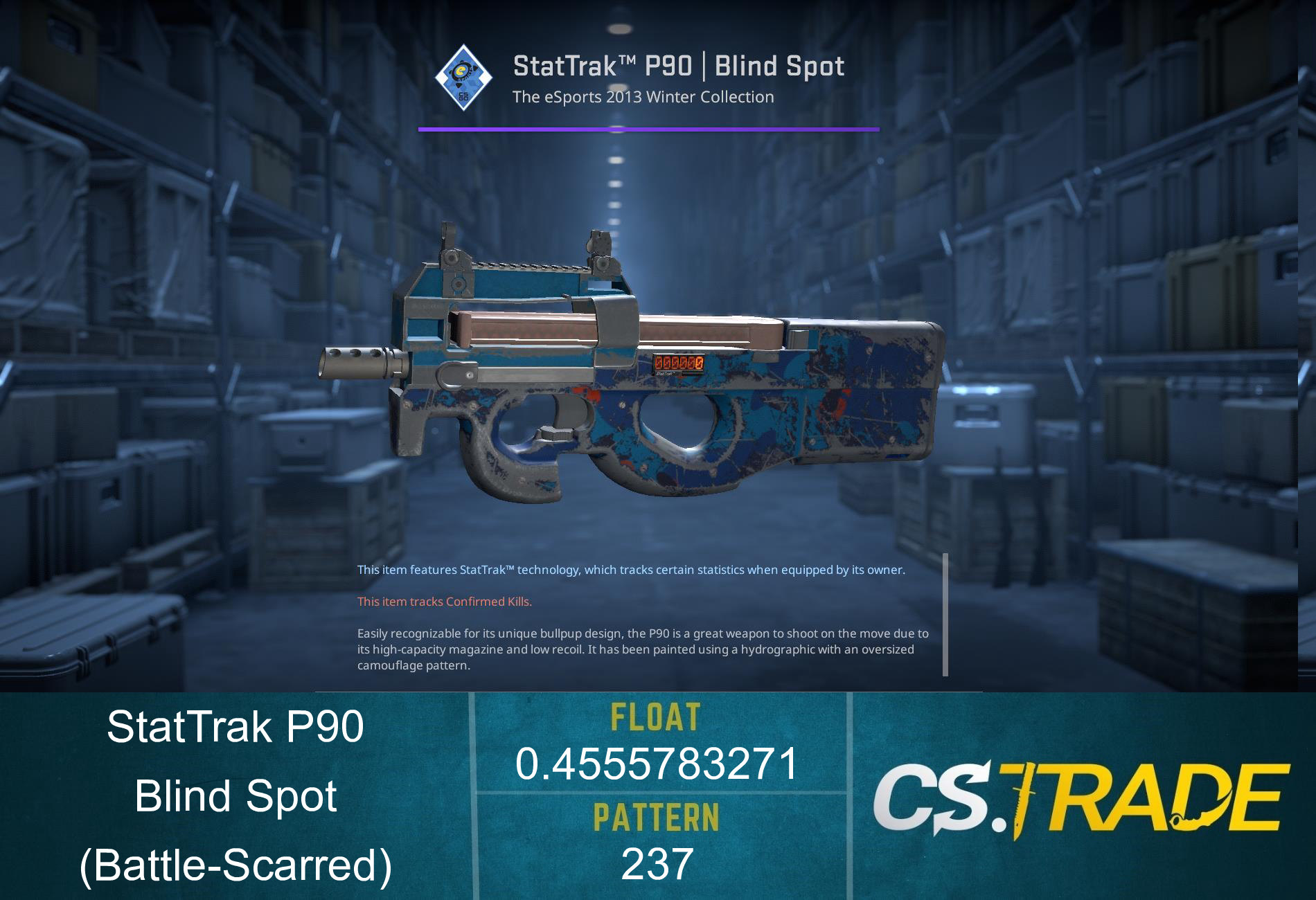 P90 | Blind Spot (Battle-Scarred) Screenshot