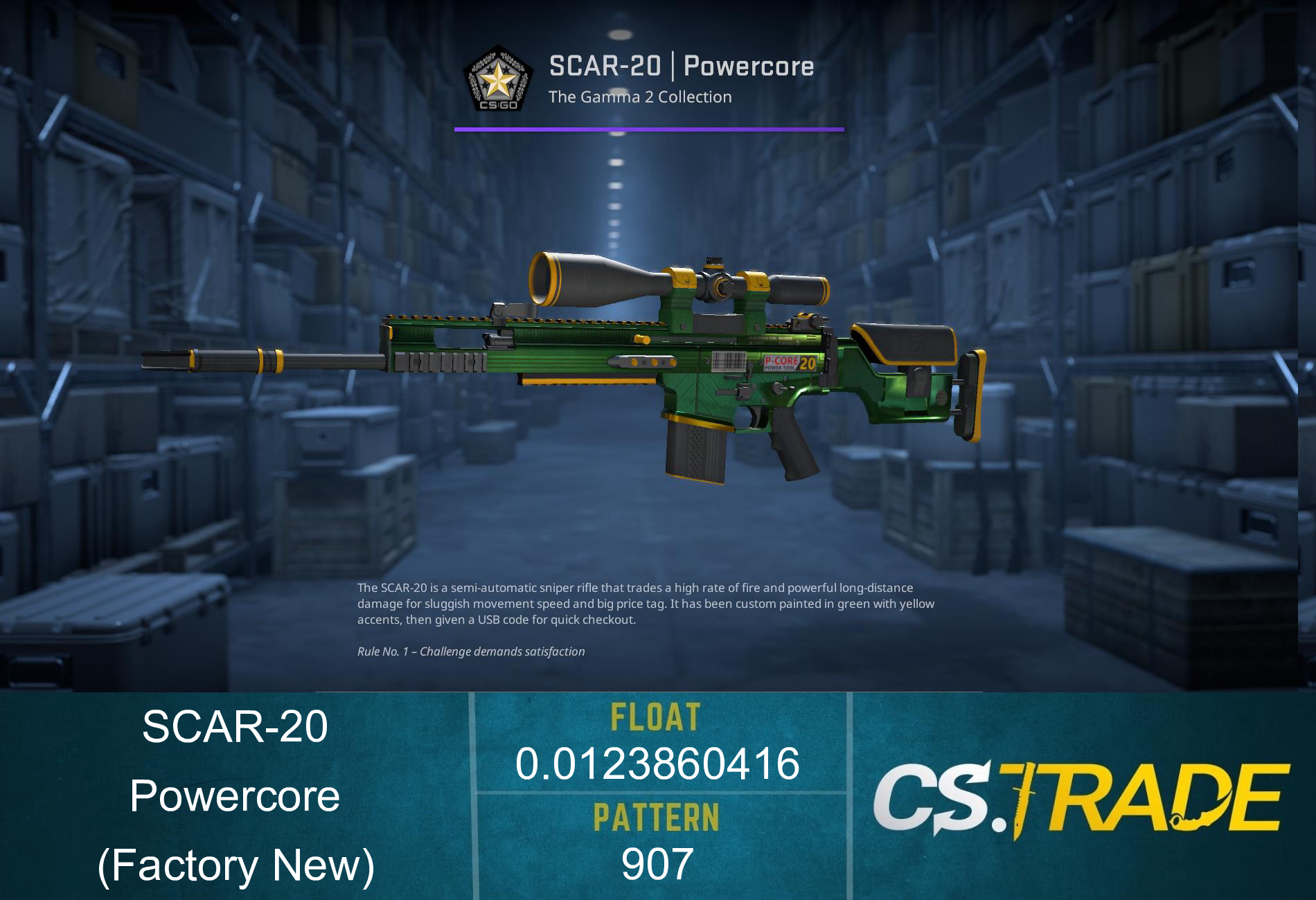 SCAR-20 | Powercore (Factory New) Screenshot