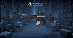 SG 553 | Cyrex (Well-Worn) Screenshot