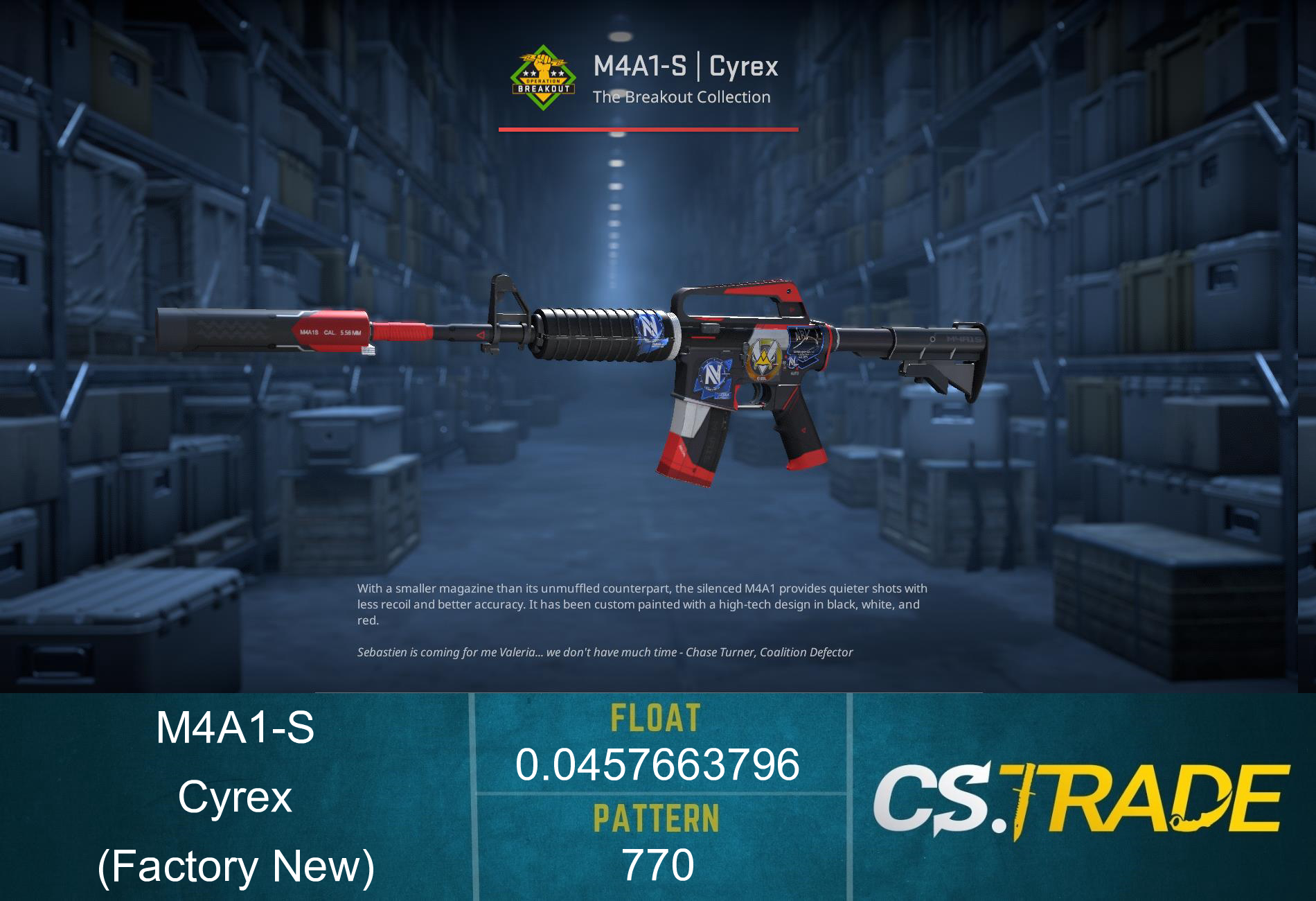 M4A1-S | Cyrex (Factory New) Screenshot