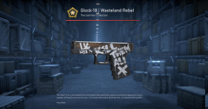 Glock-18 | Wasteland Rebel (Minimal Wear) Screenshot