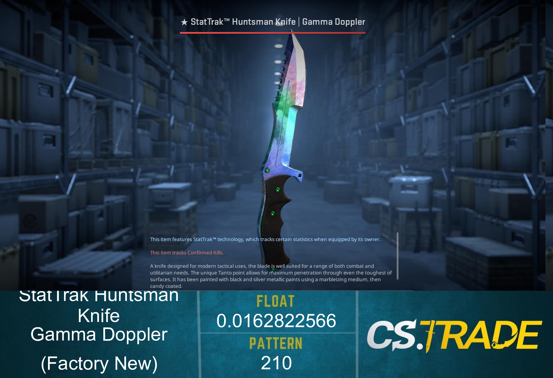★ Huntsman Knife | Gamma Doppler Phase 1 (Factory New) Screenshot