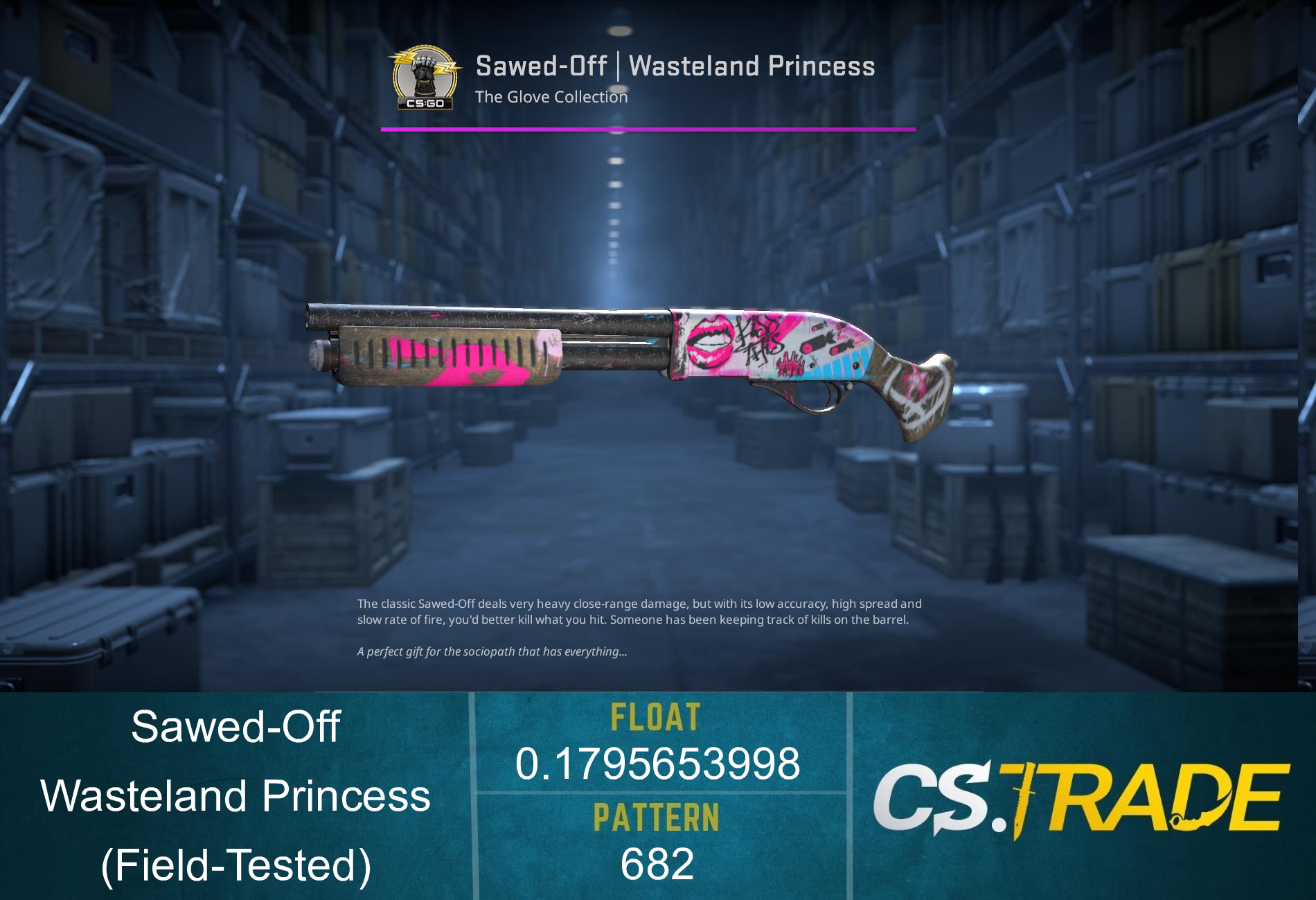 Sawed-Off | Wasteland Princess (Field-Tested) Screenshot
