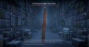 ★ Paracord Knife | Rust Coat (Battle-Scarred) Screenshot