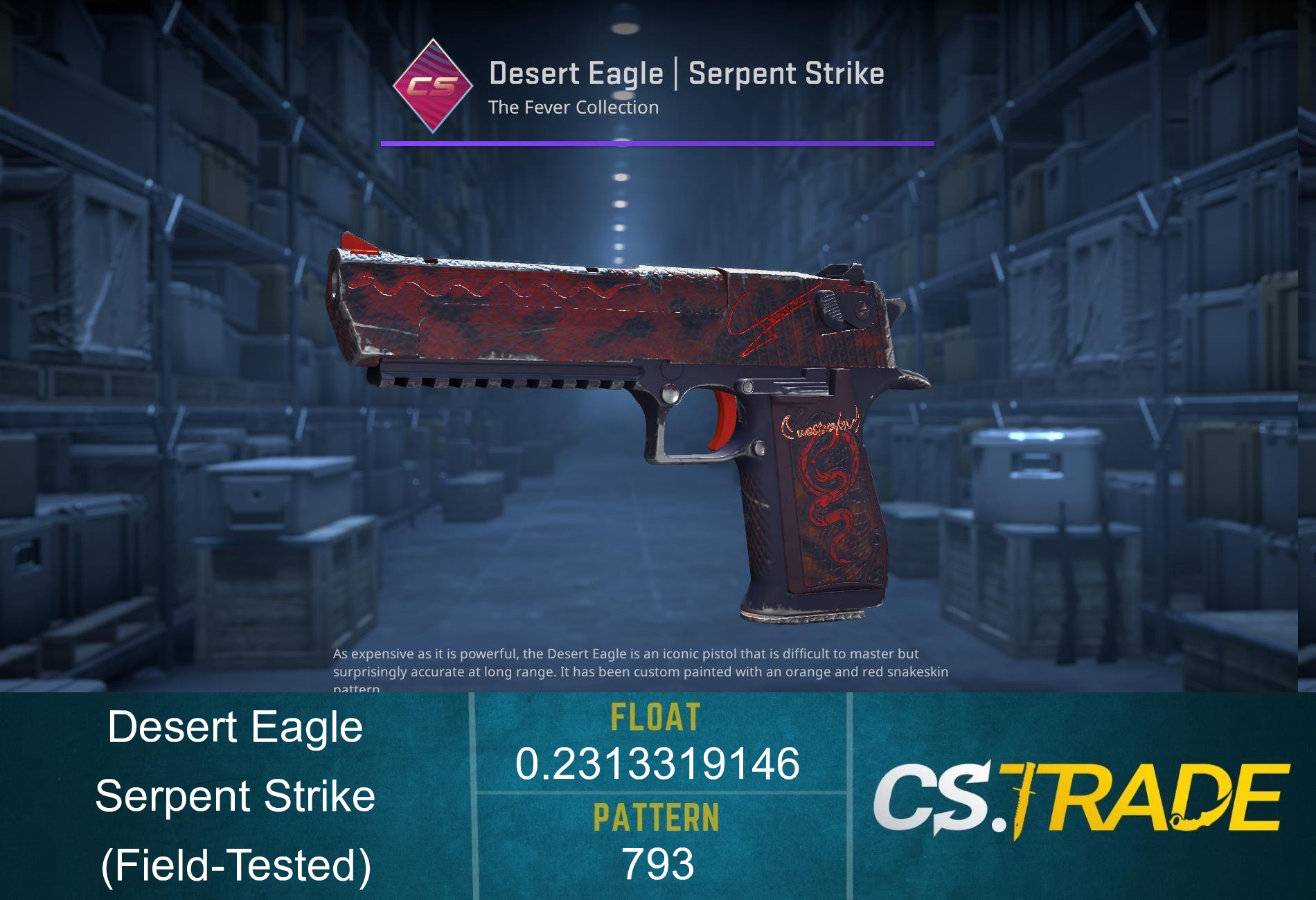 Desert Eagle | Serpent Strike (Field-Tested) Screenshot