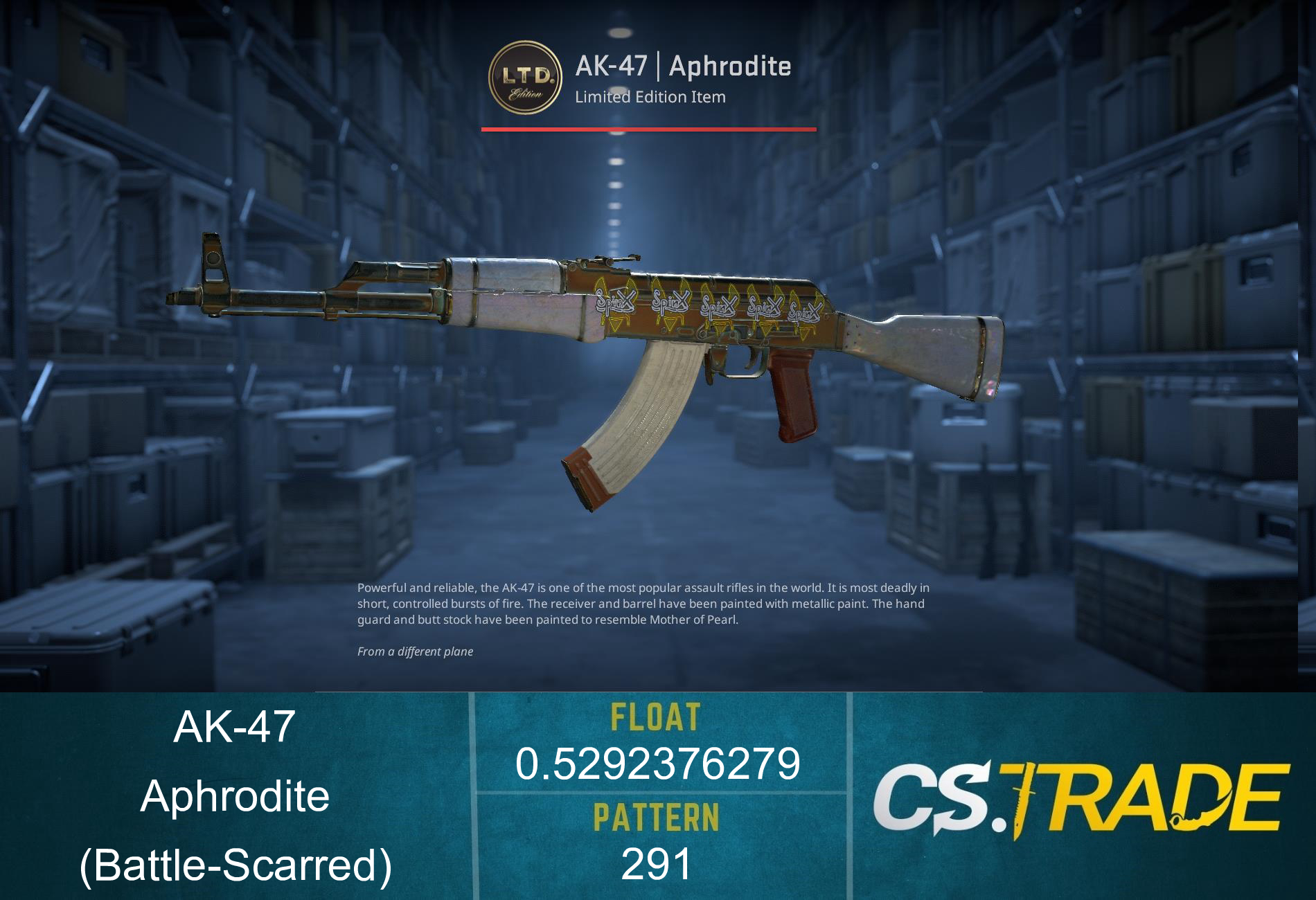 AK-47 | Aphrodite (Battle-Scarred) Screenshot