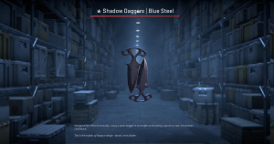 ★ Shadow Daggers | Blue Steel (Battle-Scarred) Screenshot