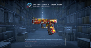StatTrak™ Glock-18 | Snack Attack (Well-Worn) Screenshot
