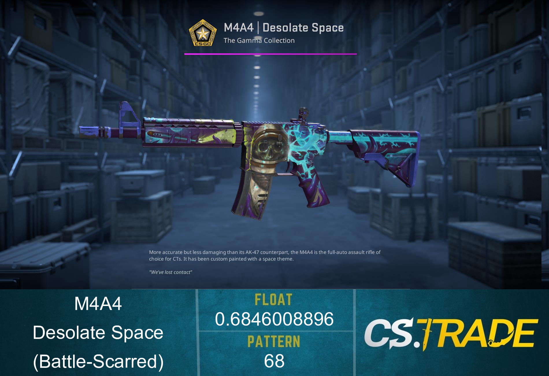 M4A4 | Desolate Space (Battle-Scarred) Screenshot