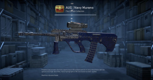 AUG | Navy Murano (Well-Worn) Screenshot