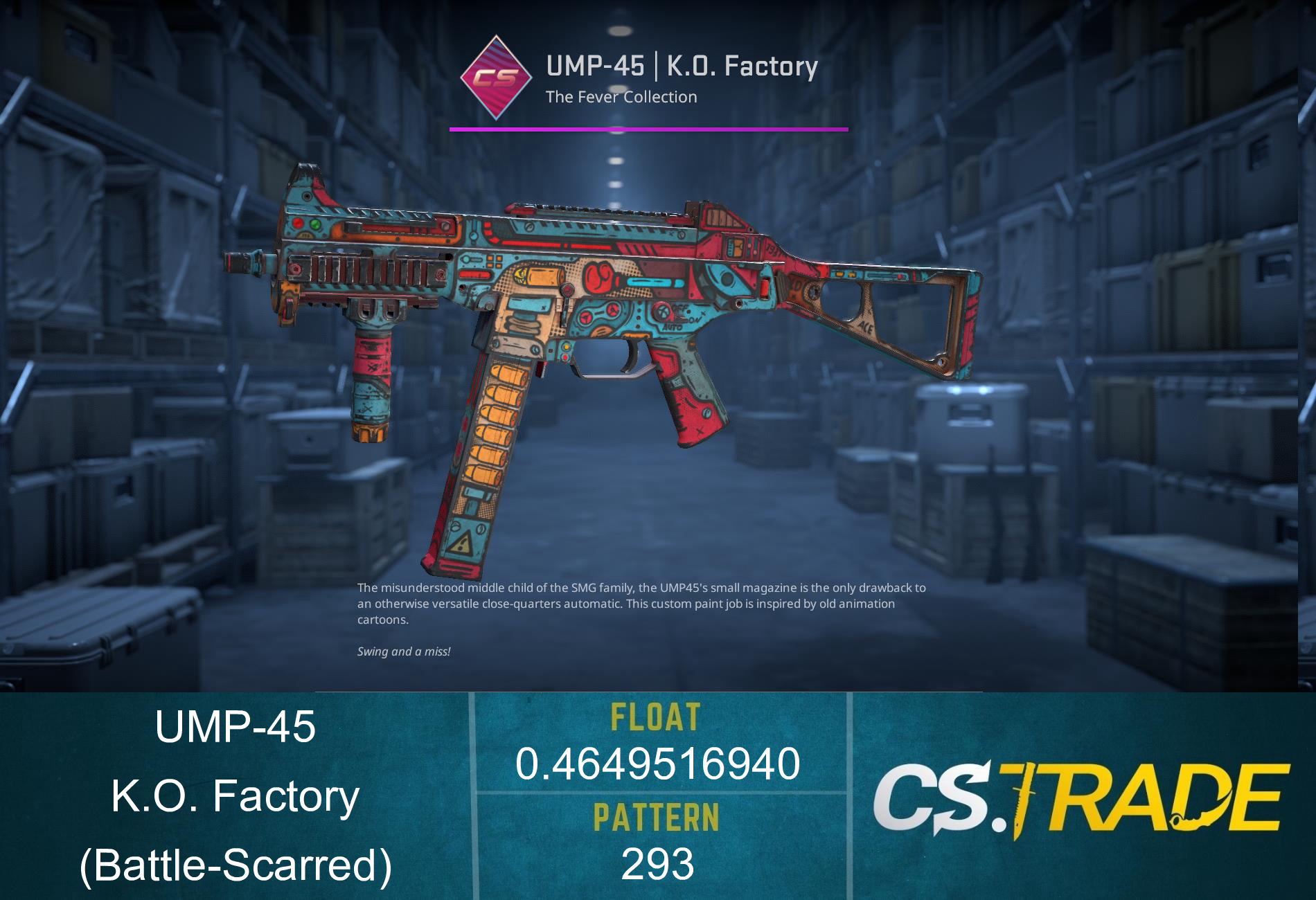 UMP-45 | K.O. Factory (Battle-Scarred) Screenshot