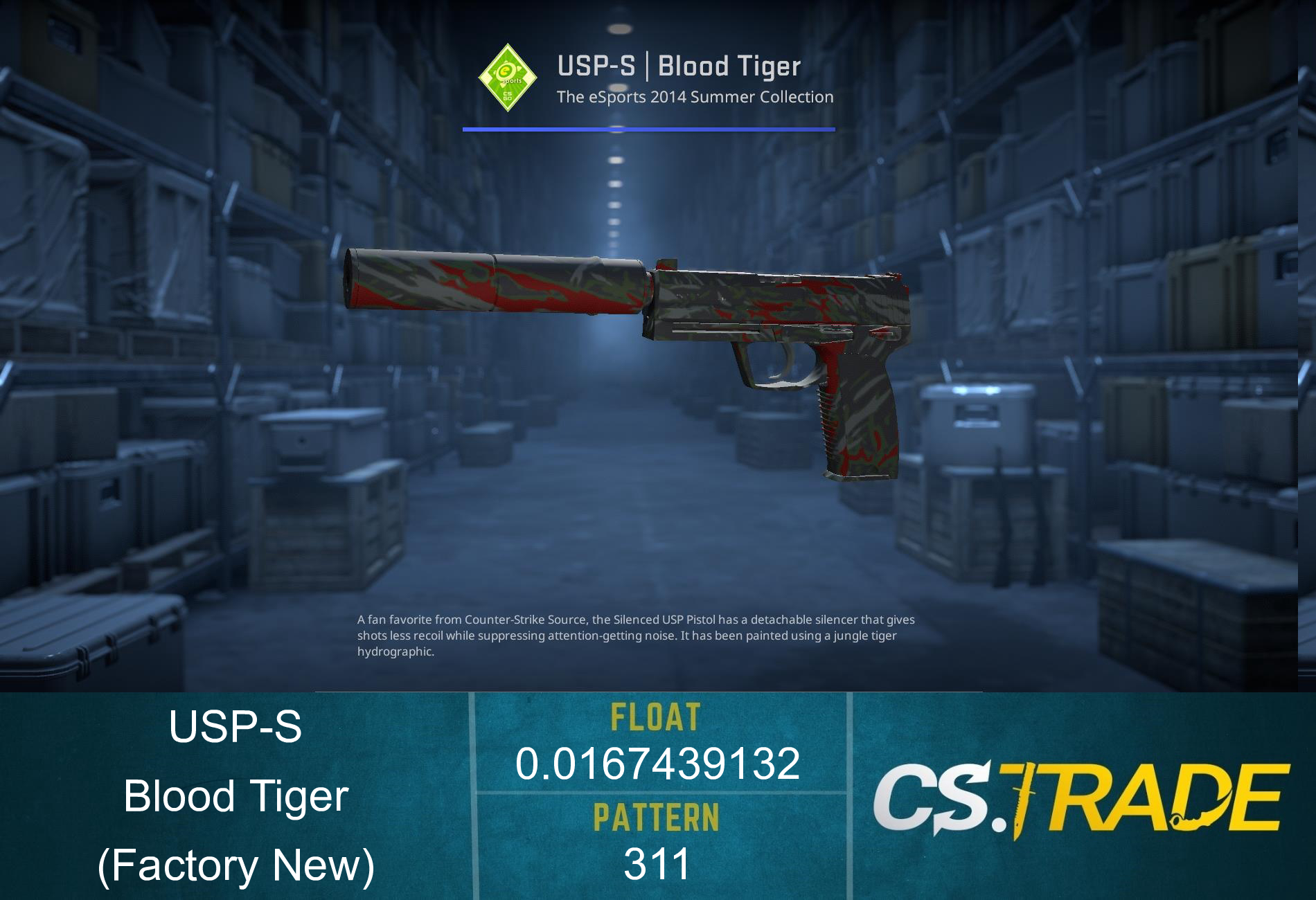 USP-S | Blood Tiger (Factory New) Screenshot