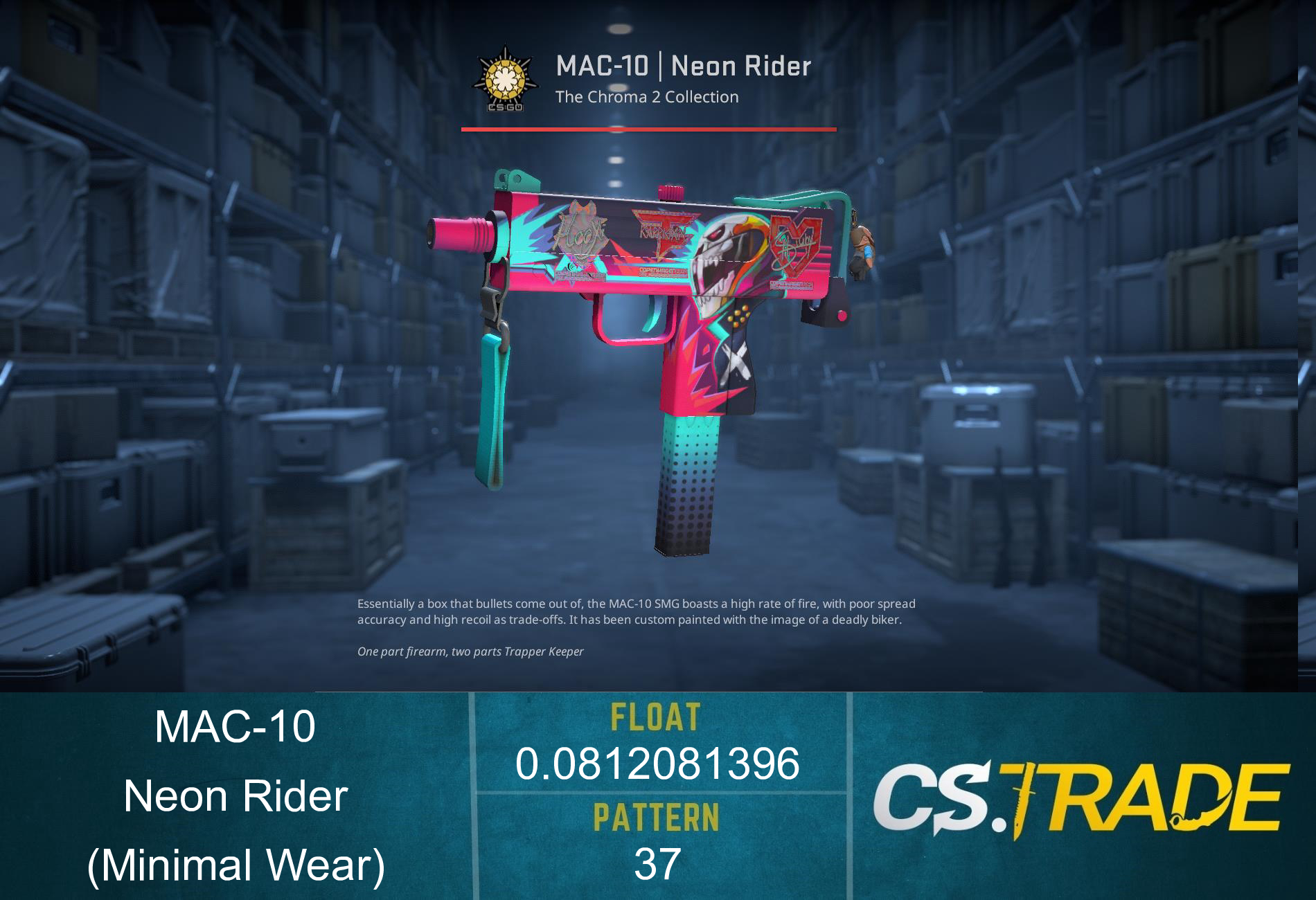 MAC-10 | Neon Rider (Minimal Wear) Screenshot