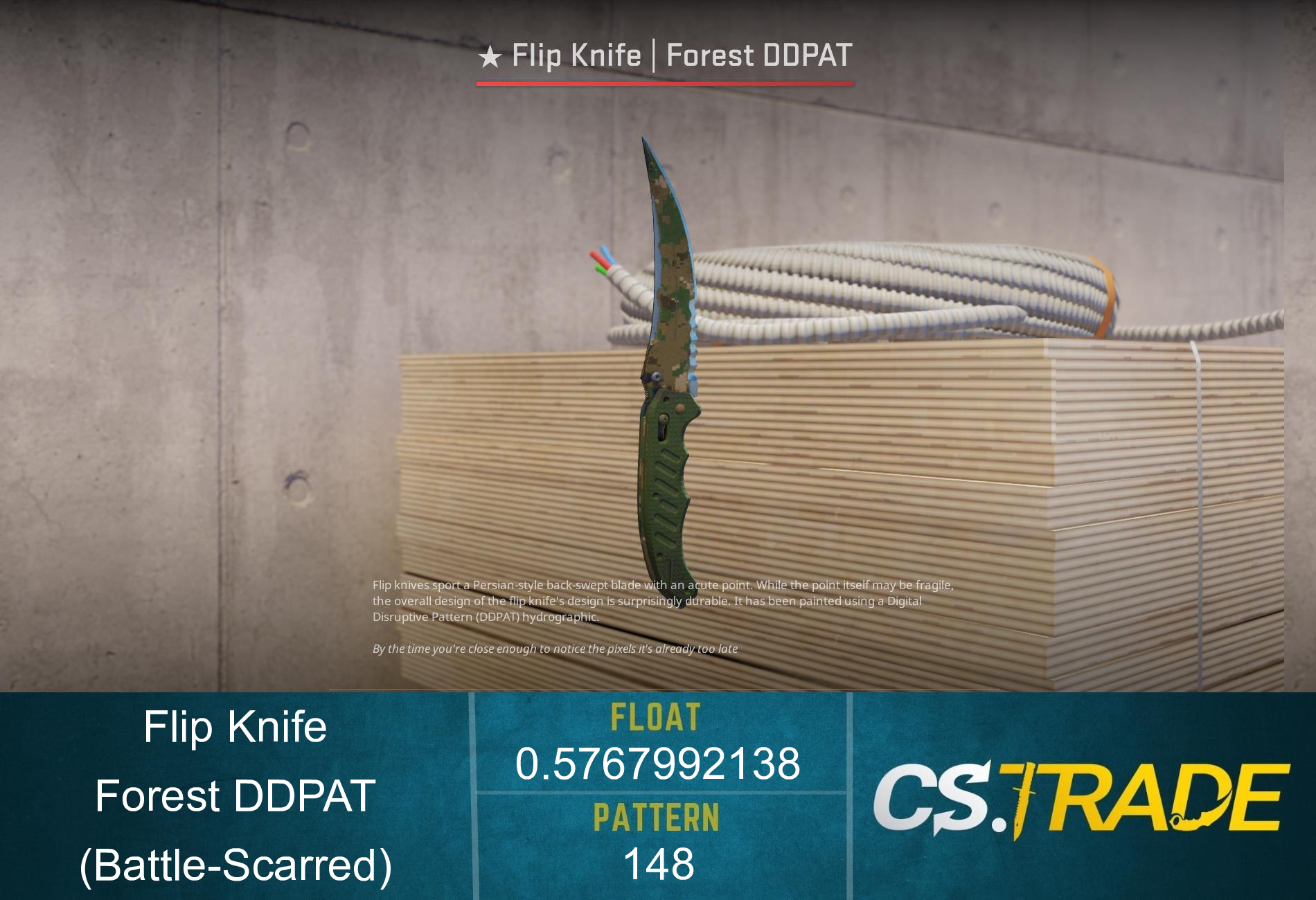 ★ Flip Knife | Forest DDPAT (Battle-Scarred) Screenshot