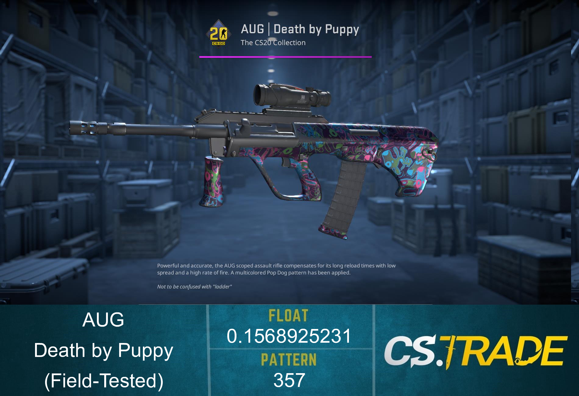 AUG | Death by Puppy (Field-Tested) Screenshot