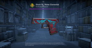 Glock-18 | Water Elemental (Battle-Scarred) Screenshot