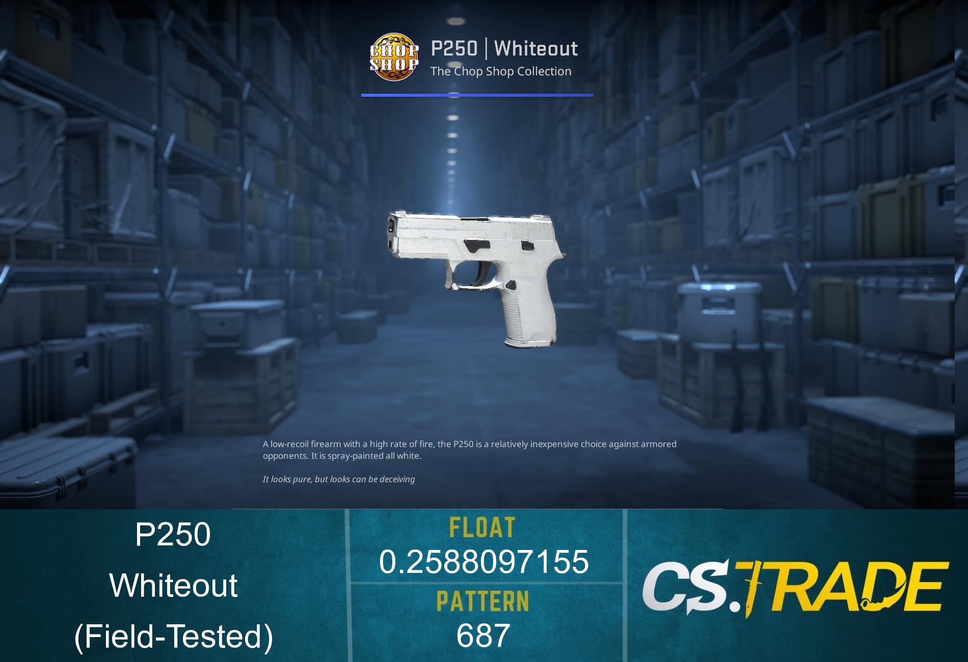 P250 | Whiteout (Field-Tested) Screenshot