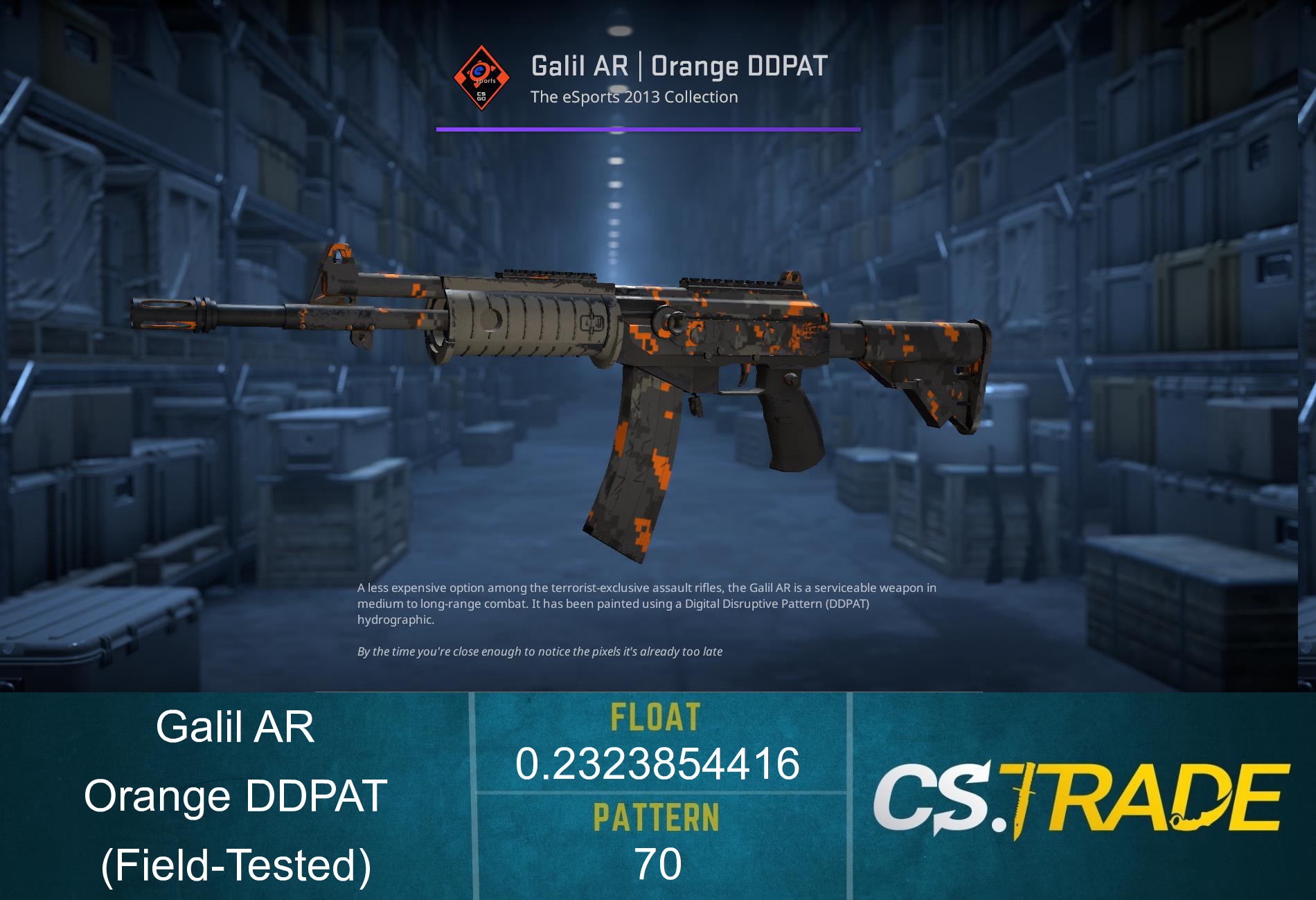 Galil AR | Orange DDPAT (Factory New) Screenshot