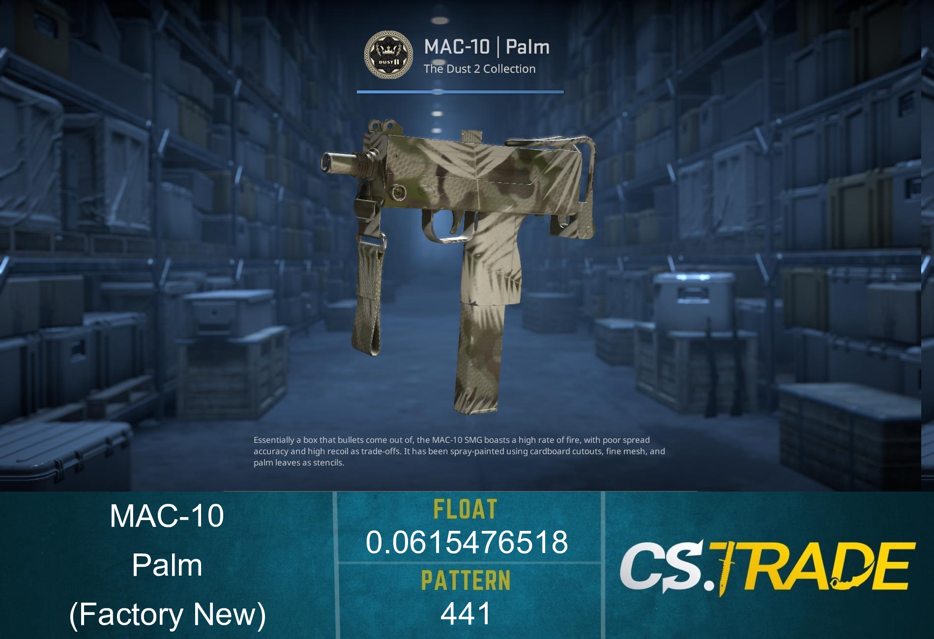 MAC-10 | Palm (Factory New)