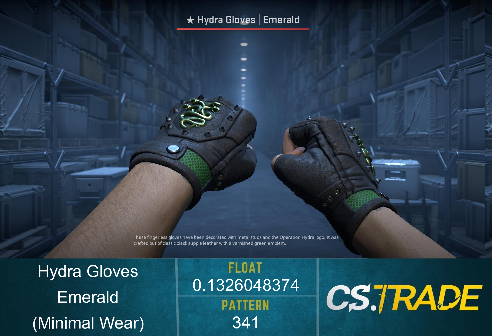 ★ Hydra Gloves | Emerald (Minimal Wear) Screenshot