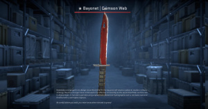 ★ Bayonet | Crimson Web (Field-Tested) Screenshot