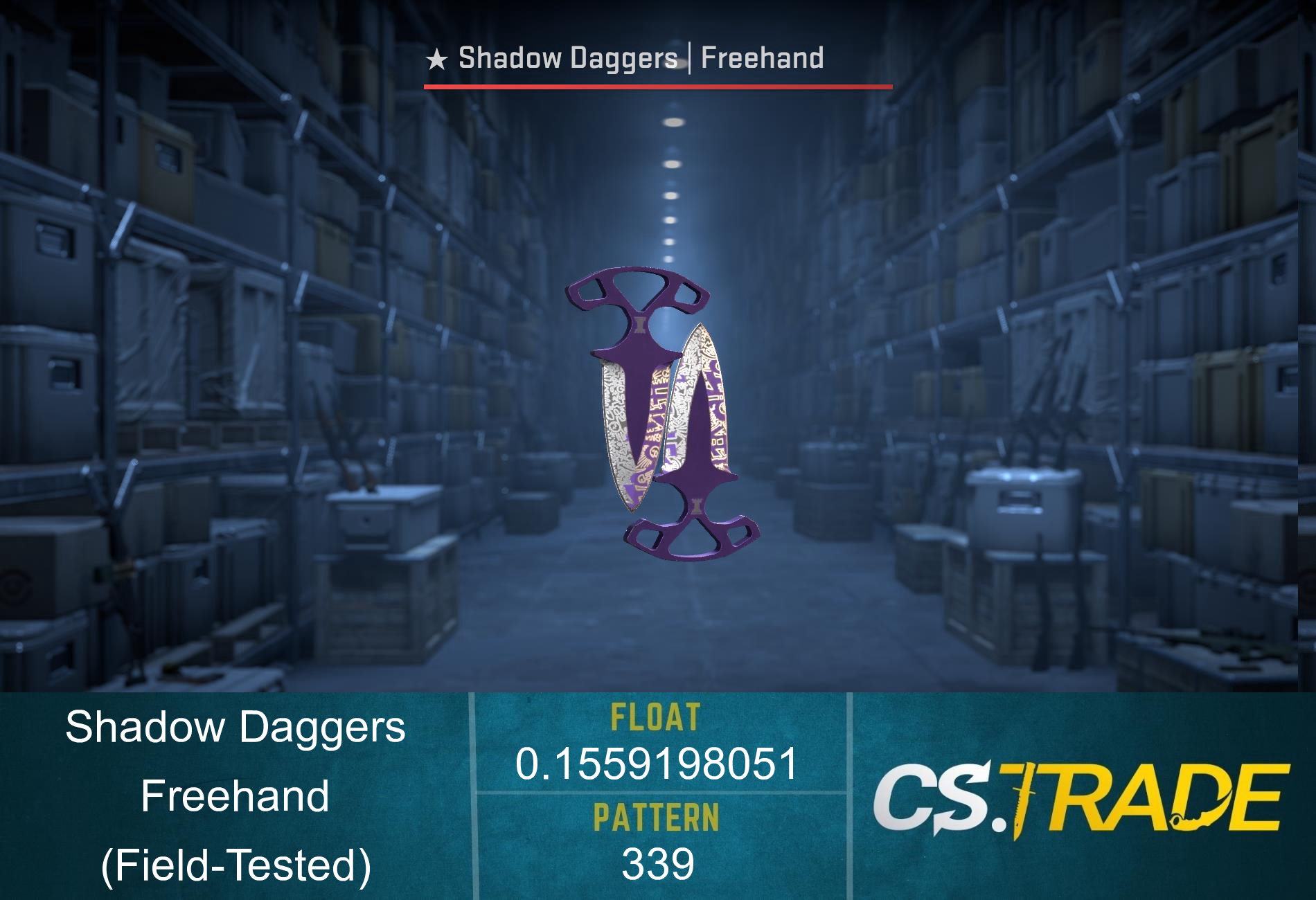 ★ Shadow Daggers | Freehand (Field-Tested) Screenshot