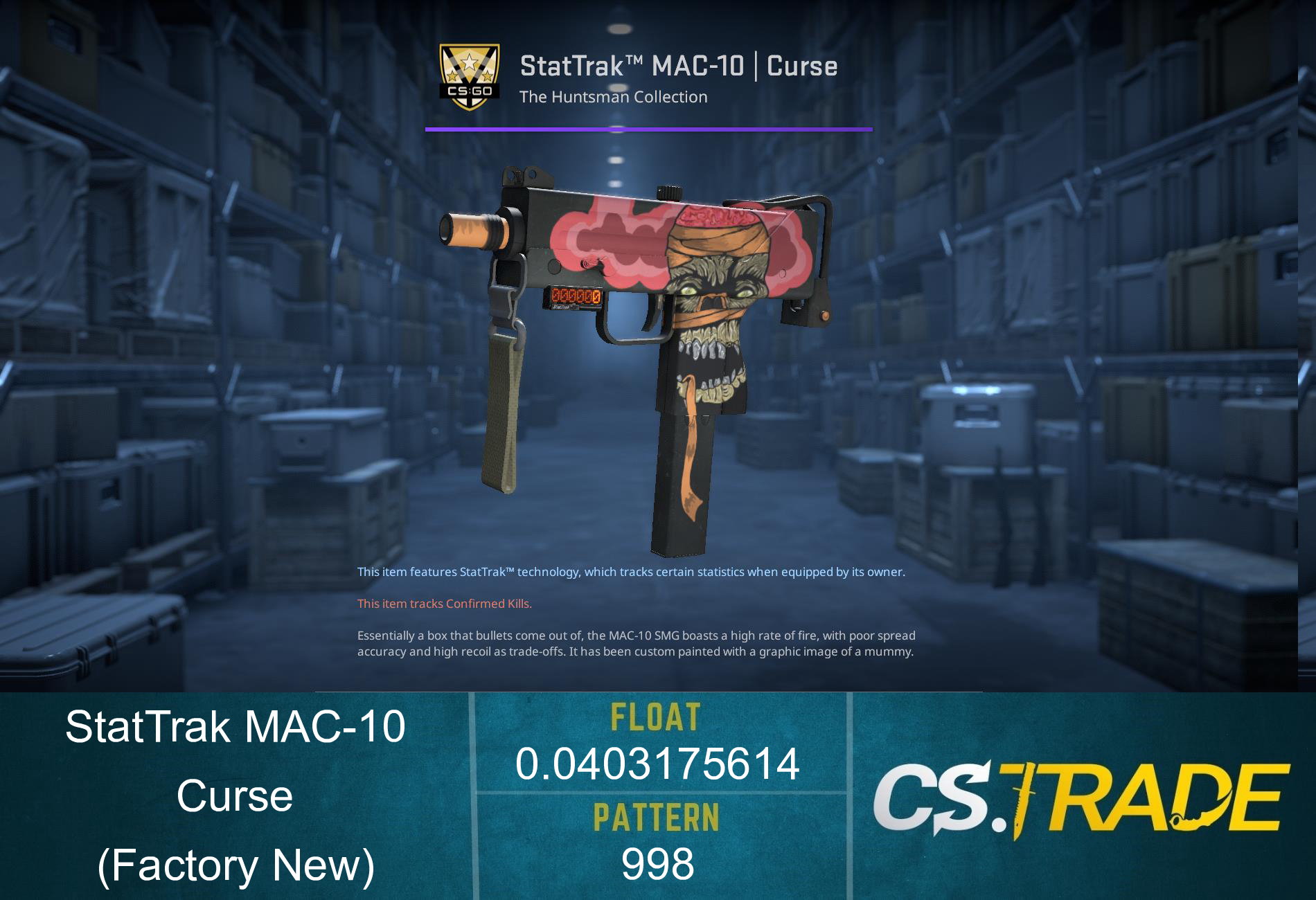 StatTrak™ MAC-10 | Curse (Factory New)