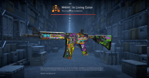 M4A4 | In Living Color (Battle-Scarred) Screenshot